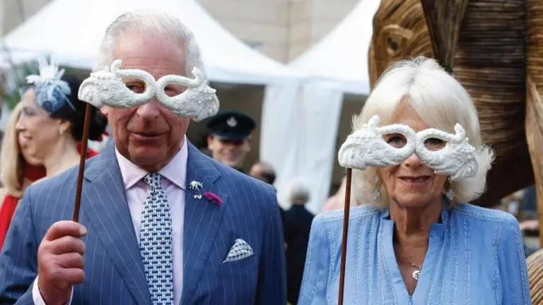 King Charles, Queen Camilla adorn elephant masks by Sabyasachi Mukherjee at Animal Ball King Charles