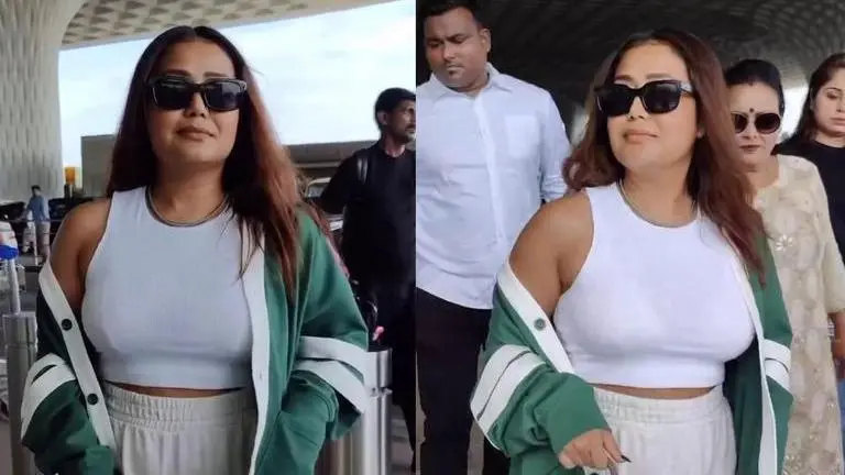 Neha Kakkar avoids paps at Mumbai airport amid separation rumours with Rohanpreet Singh Neha Kakkar