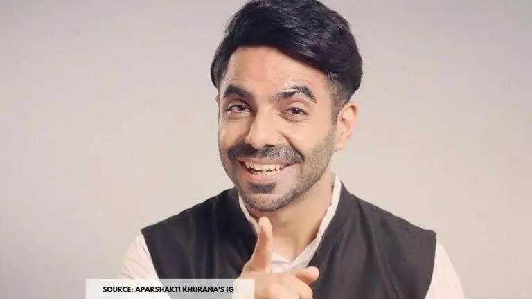 Aparshakti Khurana shares funny dance video with Jonita Gandhi on International Dance Day Source: Aparshakti Khurana's Instagram