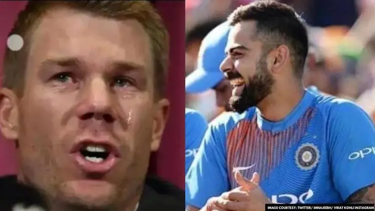 David Warner tries to poke fun at Virat Kohli's latest fitness video, gets trolled by fans David Warner