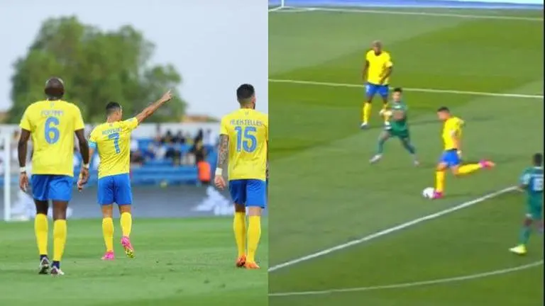 Cristiano Ronaldo hits net with his weak foot as Al-Nassr defeat Raja Casablanca | Watch Cristiano Ronaldo hits net with his weak foot as Al-Nassr defeat Raja Casablanca| Watch