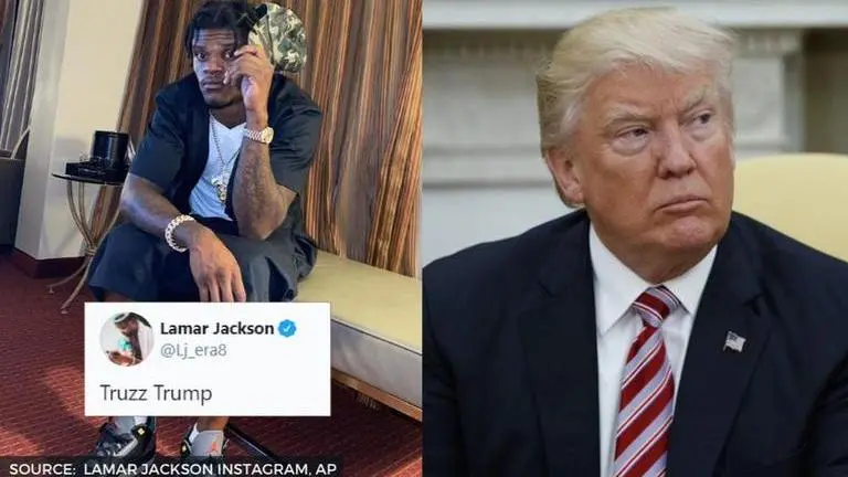 does lamar jackson support trump