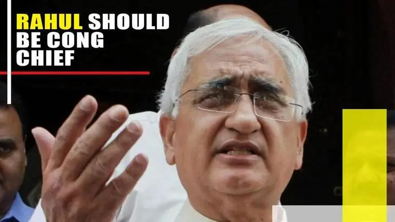 After walked away remark, Khurshid asks Rahul Gandhi to be Cong chief Khurshid