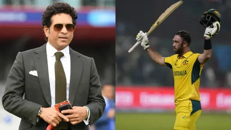 Sachin Tendulkar and Glenn Maxwell