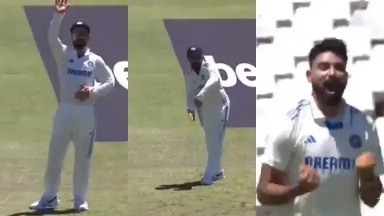 Virat Kohli and Mohammed Siraj