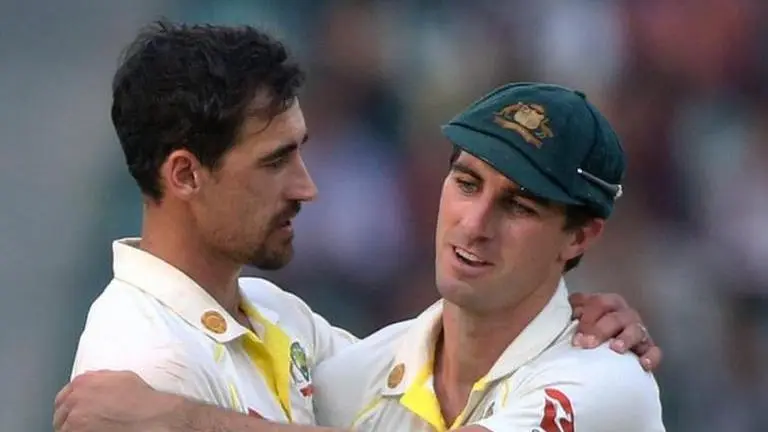 Starc and Pat Cummins collide while taking Brook's catch during a tense run-chase - WATCH Mitchell Starc