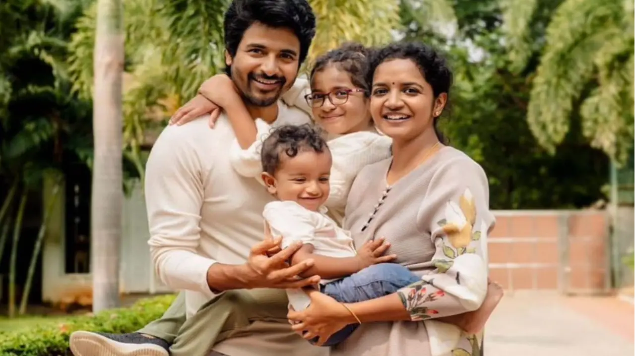 Sivakarthikeyan with his family Image Title *