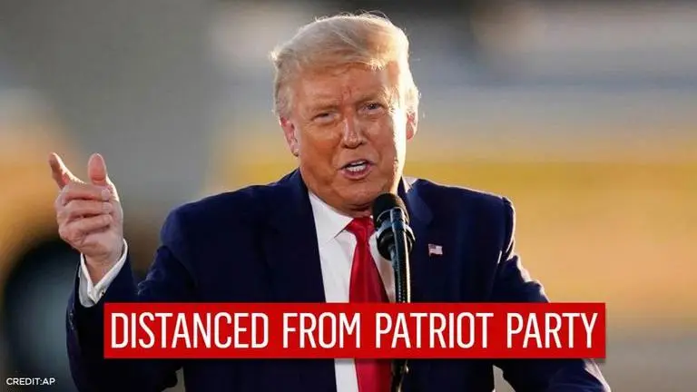 Donald Trump's campaign committee distances itself from the newly formed 'Patriot Party' Trump