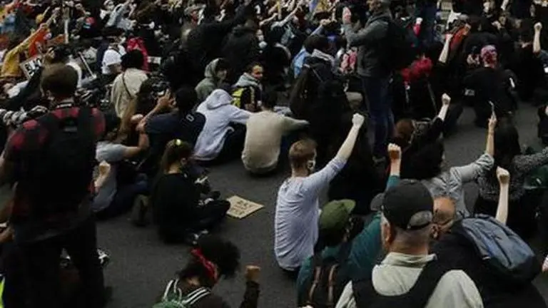 Statues boarded up in London ahead of anti-racism protests