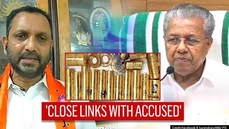 'Kerala Gold smugglers frequented CM's office, have close links with him': BJP's Surendran Kerala