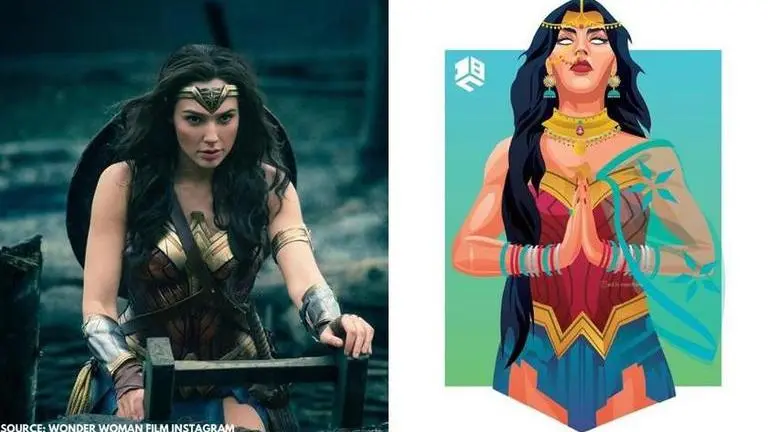 Artist behind viral photo of 'Wonder Woman' reveals what inspired him for illustration viral photo