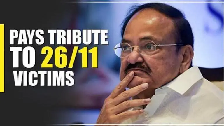 Vice President Naidu pays tribute to victims of 26/11 Mumbai terror attacks Vice President