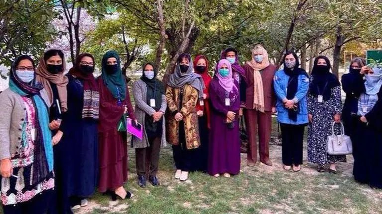 Taliban uses force to disperse women's rights protestors outside UNAMA in Kabul: Reports Taliban