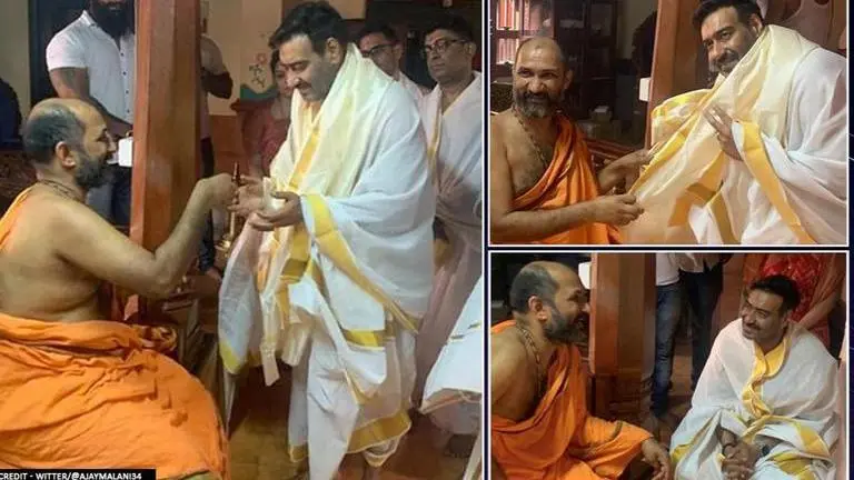 When Ajay Devgn visited Kukke Subhramanyam Temple in Mangaluru; watch video When Ajay Devgn visited Kukke Subhramanyam Temple in Mangaluru; watch video