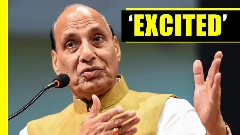 Rajnath Singh says, 'everyone's excited about IAF's Rafale induction' Rajnath Singh