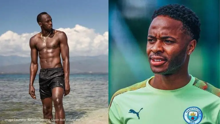 Raheem Sterling self isolating after partying with COVID-19 positive Usain Bolt Raheem Sterling