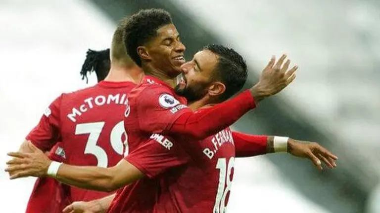Fernandes makes amends, leads Manchester United to 4-1 win at Newcastle