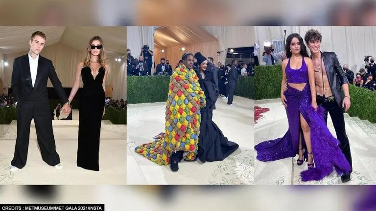 Met Gala 2021 Red Carpet: Best dressed couples who stole the show Met Gala 2021, best dressed couples, justin Bieber, Rihanna, ASAP Rocky, Hailey Baldwin, Camila Cabello, Shawn Mendez