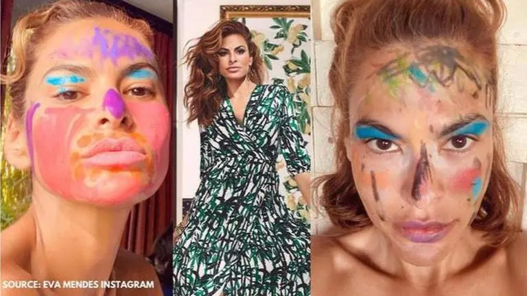 Eva Mendes gets colourful makeovers from her daughters amid quarantine Eva Mendes