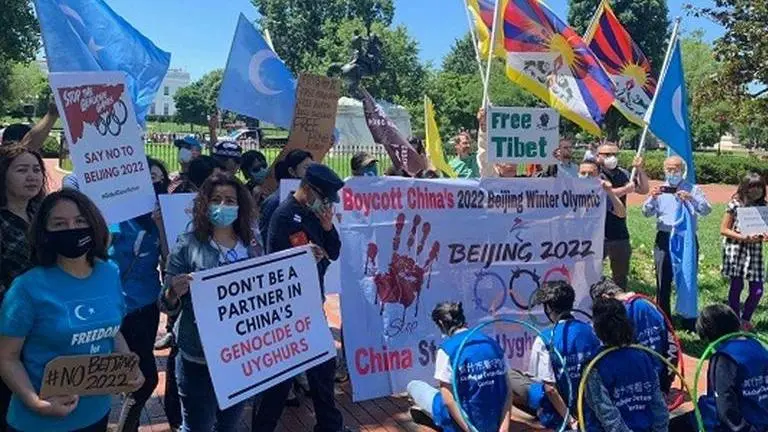 Uyghurs urge boycott of 2022 Beijing Winter Olympics at anti-China protest in Tokyo 2022 Beijing Winter Olympics