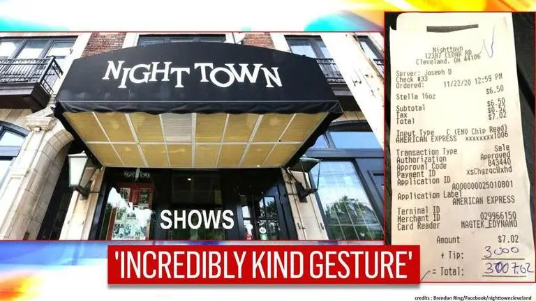 US: Man leaves three thousand dollar tip at restaurant temporarily shutting down