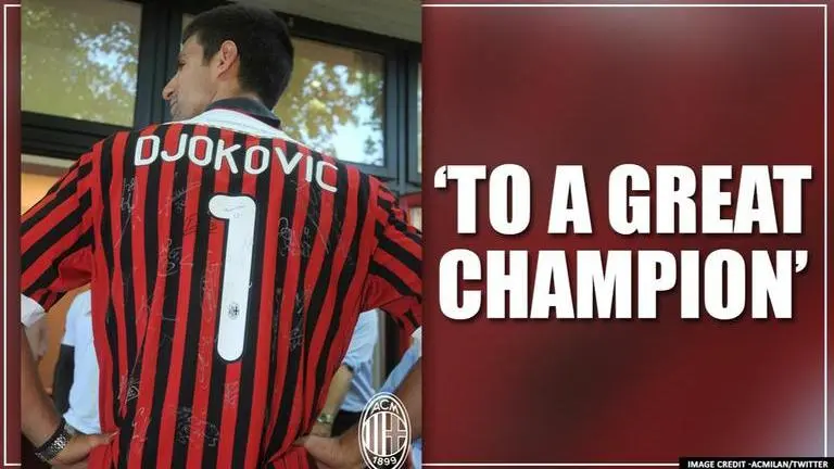 Novak Djokovic gets a special birthday wish from his favorite football club AC Milan Novak Djokovic