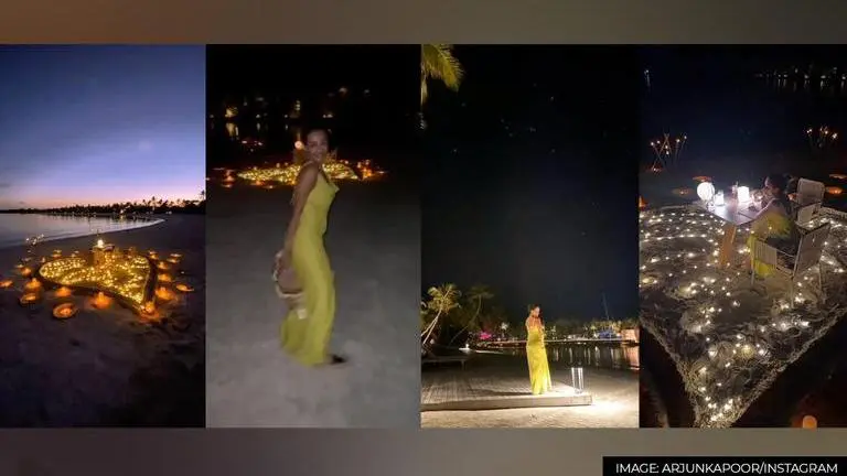 Arjun Kapoor arranges romantic surprise for Malaika Arora in Maldives, calls her 'a vibe' Arjun Kapoor