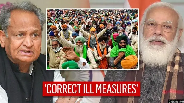 Rajasthan CM Ashok Gehlot urges PM Modi to hold direct talks with farmers over Farm Laws Ashok Gehlot