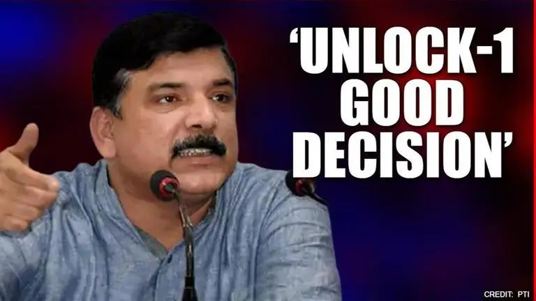 Delhi: AAP leader Sanjay Singh hails Centre's Unlock 1 plan, calls it 'a good decision' Sanjay Singh