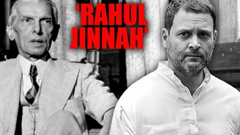 Rahul Jinnah 'more appropriate' name for Rahul Gandhi: BJP Rahul Gandhi