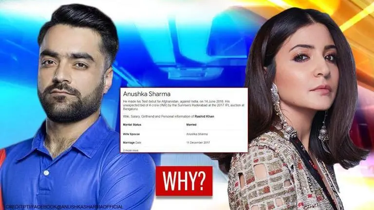 Google shows Anushka Sharma as cricketer Rashid Khan's wife; here's the alleged reason Google