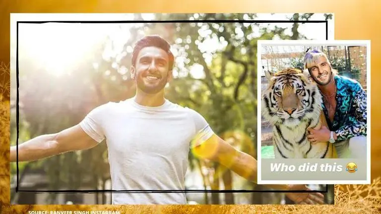 Ranveer Singh pulls off 'Joe Exotic' from 'Tiger King' in hilarious meme; asks who did it? Ranveer Singh