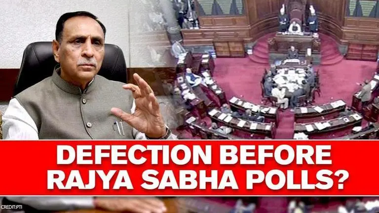 Congress MLAs meet Gujarat CM Vijay Rupani, DyCM ahead of Rajya Sabha polls Gujarat