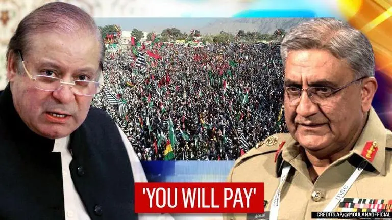 Nawaz Sharif lashes out at Pak Generals Bajwa & Faiz; Maryam raises Baloch disappearances Nawaz Sharif