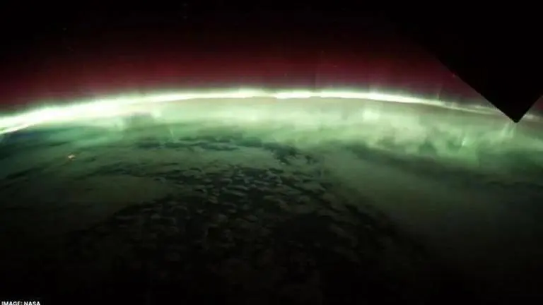 Watch: NASA shares clip of stunning northern light green hues captured from ISS Northern Lights