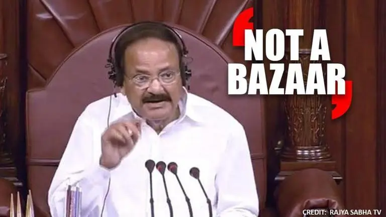 'Parliament not a bazaar': Venkaiah Naidu reminds MPs as Oppn creates ruckus in Lok Sabha Venkaiah