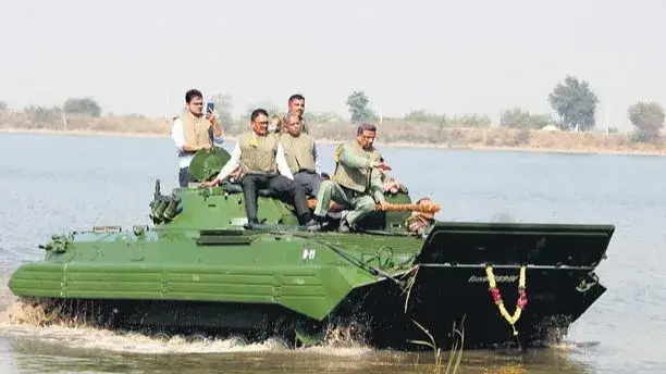 BMP 2 Sarath undergoes 'Flotation' test for performance evaluation of ...