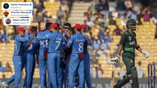 'Pakistan cricket is in serious mess': Cricketers laud Afghanistan as they thrash PAK in World Cup Afghanistan players celebrate after dismissing Abdullah Shafique