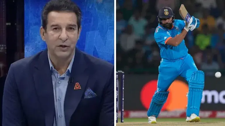 'No one is like him in World Cricket': Wasim Akram lavishes praise on Rohit Sharma ahead of WC SF Wasim Akram and Rohit Sharma