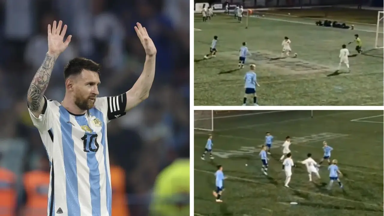 Like father like son! Lionel Messi's 8-year-old son Matteo's stunning goals takes over the internet Lionel Messi's son display enigmatic skills in match