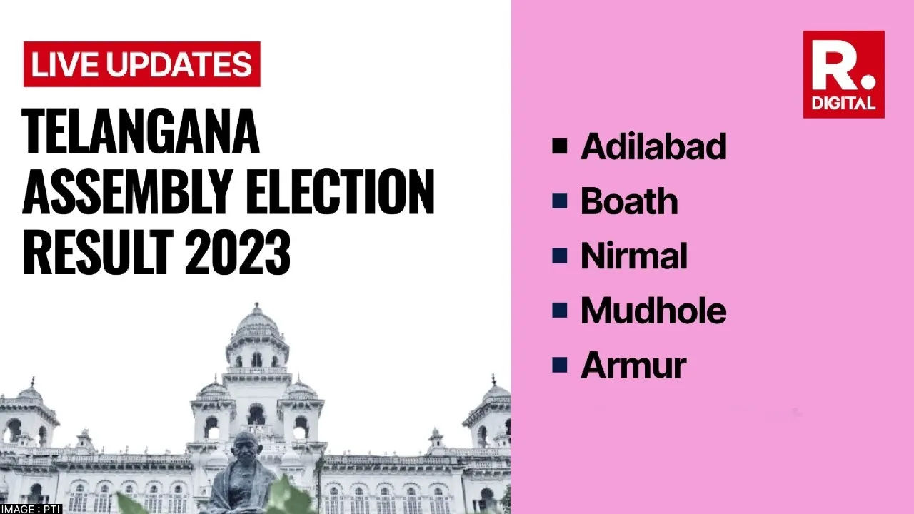 Adilabad, Boath, Nirmal, Mudhole, Armur Election Results 2023 counting