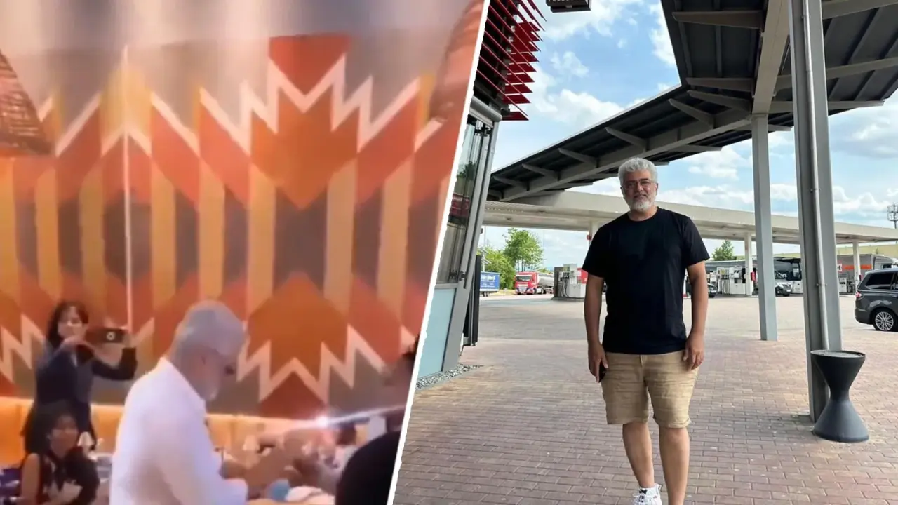 Ajith Kumar shakes a leg with hotel staff in Dubai during New Year celebrations, video goes viral Ajith Kumar