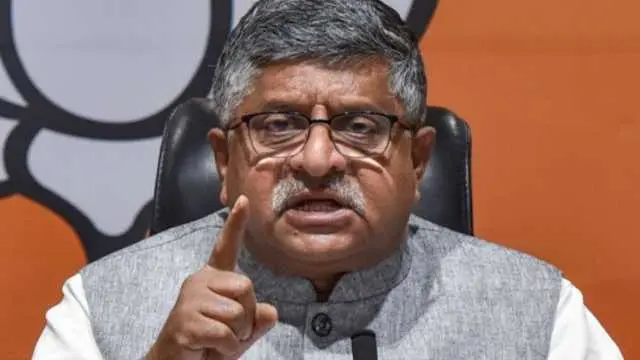 BJP MP Ravi Shankar Prasad