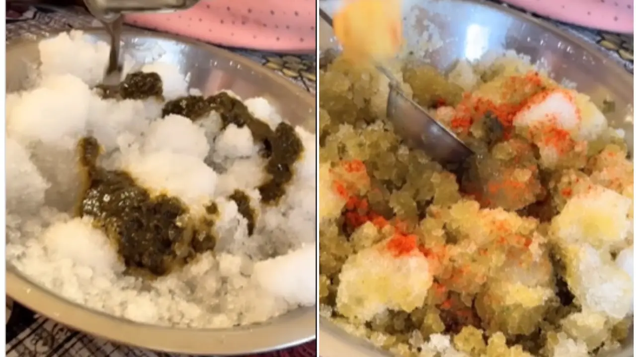 Icey Masala Chat: Your Taste Buds Will Be Delighted By Himachal Girl's New Recipe | Viral Video Himachal Girl's New Masala Ice Recipe Wins Internet