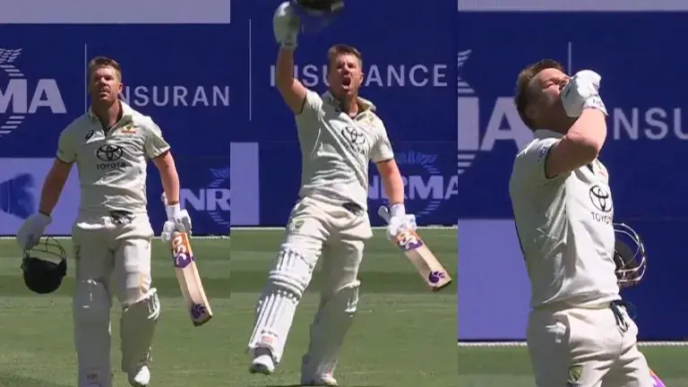 David Warner smashes his 26th test ton like a boss, gives a fitting response to Johnosn's criticism David Warner
