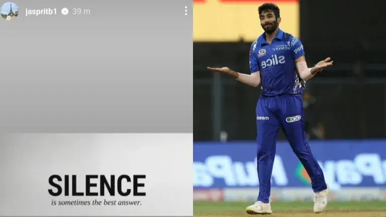 MI Pacer Jasprit Bumrah shares cryptic 'Silence' post on social media amid Hardik Pandya trade saga Jasprit Bumrah posts cryptic story