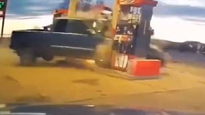VIRAL Video Shows Speeding Car Crashing Into A Gas Station, Resulting