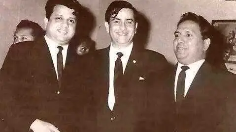 Remembering legendary duo Shankar-Jaikishan on Shankar's 101st birth anniversary Shankar-Jaikishan with Raj Kapoor