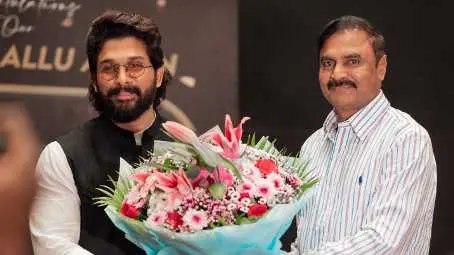 Allu Arjun's father-in-law hosts party to celebrate the actor's Best Actor National Award win Allu Arjun's National Award win