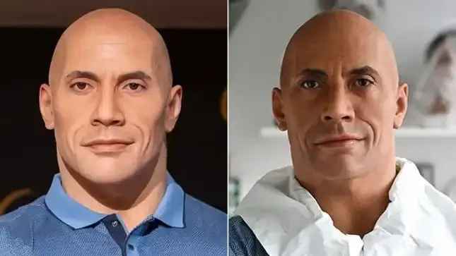 Dwayne 'The Rock' Johnson's wax figure gets a skin tone change after criticism The Rock statue
